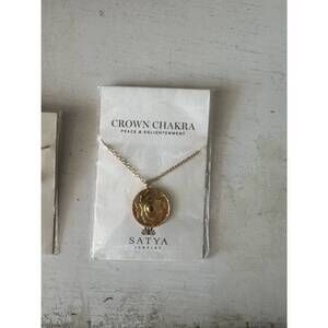 NEW SATYA JEWELRY women's crown chakra necklace in gold